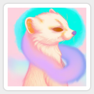 Cute Furret Drawing Sticker